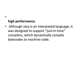 Introduction to java | PPT