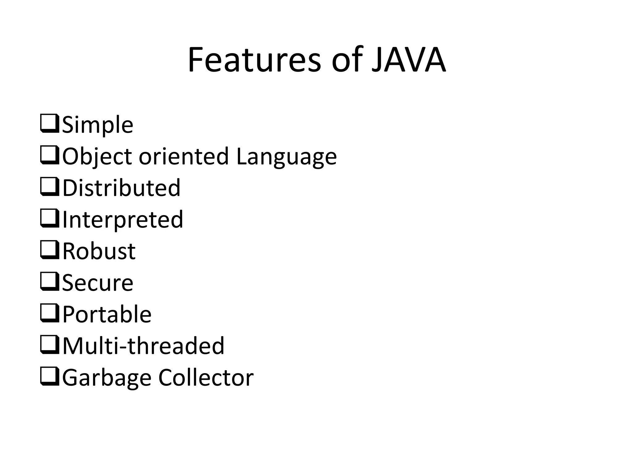 Introduction to java | PPT