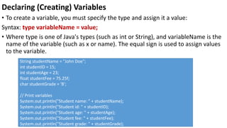Introduction to java Programming Language | PPT