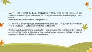 JAVA was developed by Sun Microsystems in 1991 | PPTX