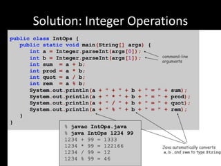 Solution: Integer Operations
 