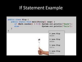 If Statement Example
 
