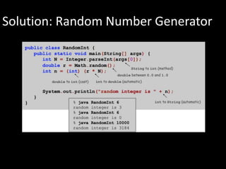 Solution: Random Number Generator
 