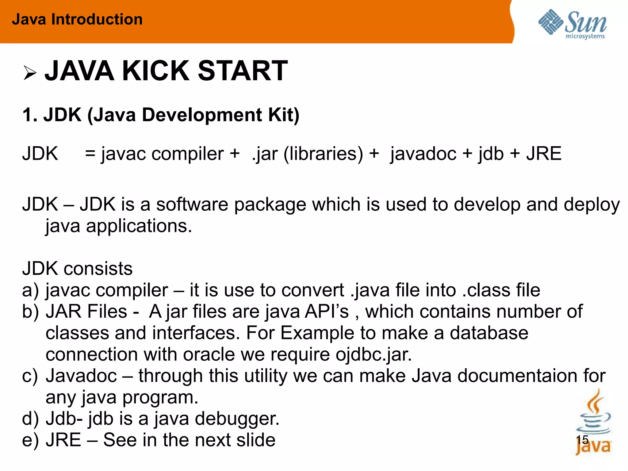 Introduction to java | PPTX
