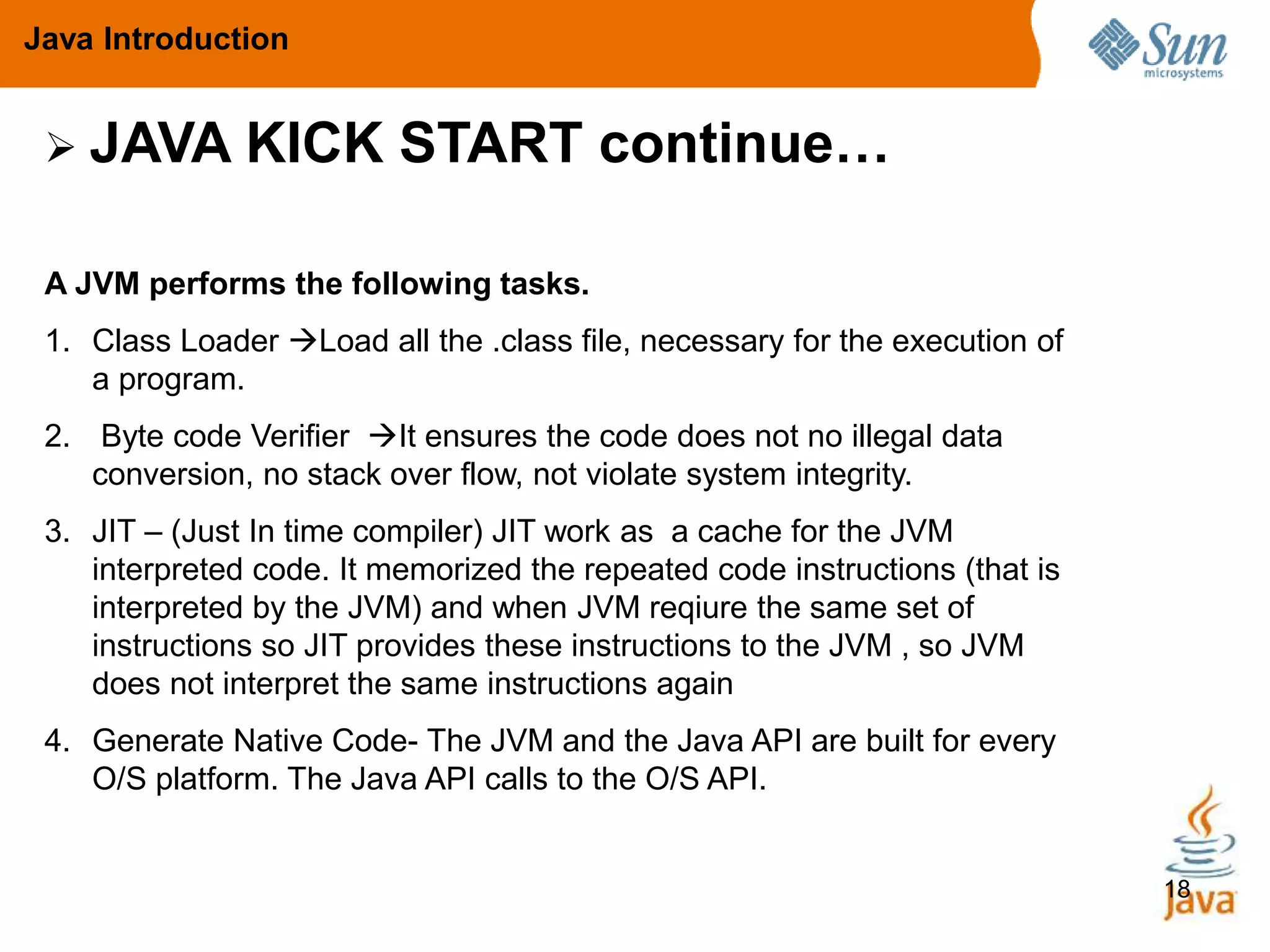 Introduction to java | PPTX
