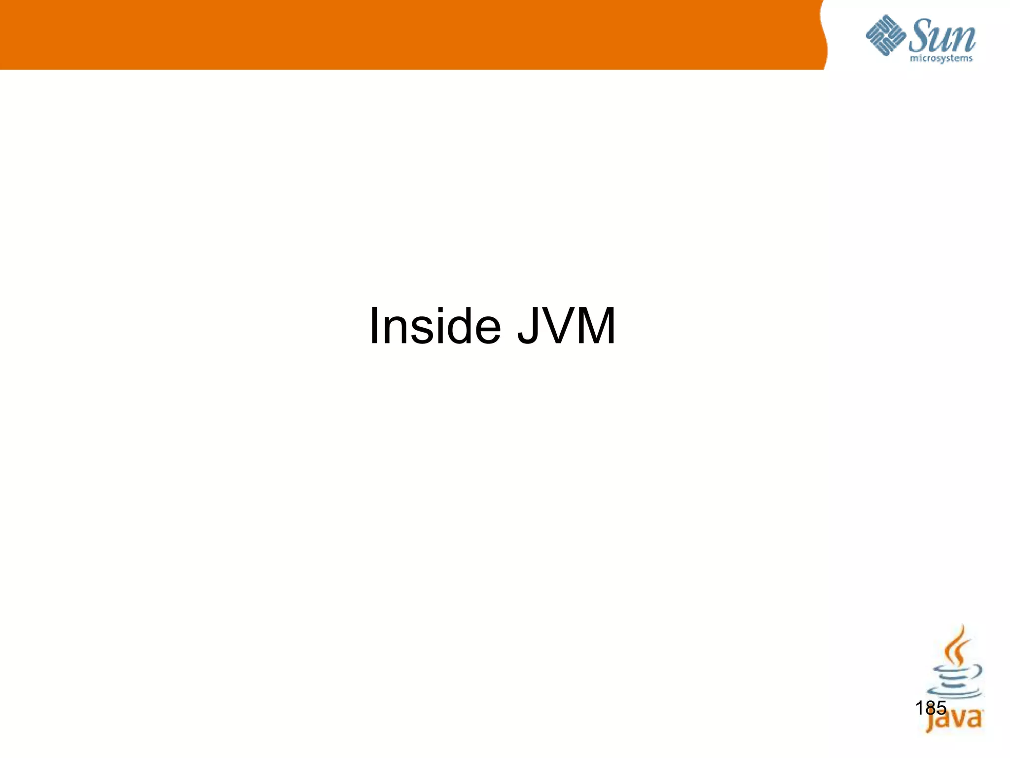 185
Inside JVM
 