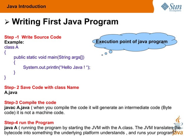 Introduction to java | PPTX