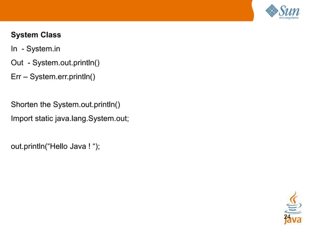 Introduction to java | PPTX