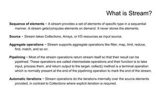 Introduction to java 8 stream api | PPT