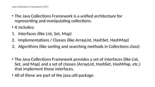 Introduction to Java Collections Introduction to Java Collections | PPTX