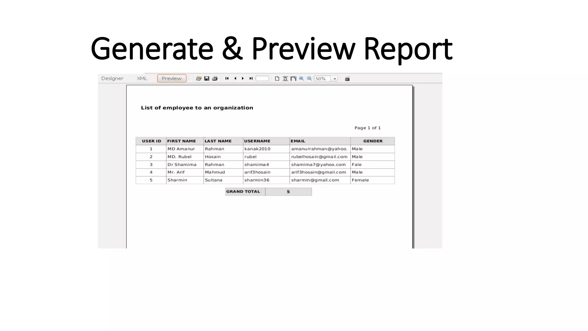 Introduction to java Jasper Report with Server & iReport | PPTX