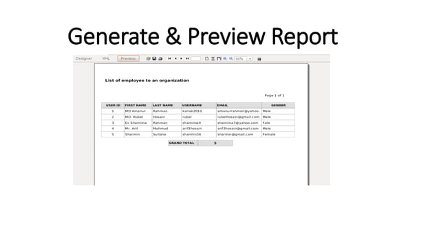 Introduction to java Jasper Report with Server & iReport | PPTX