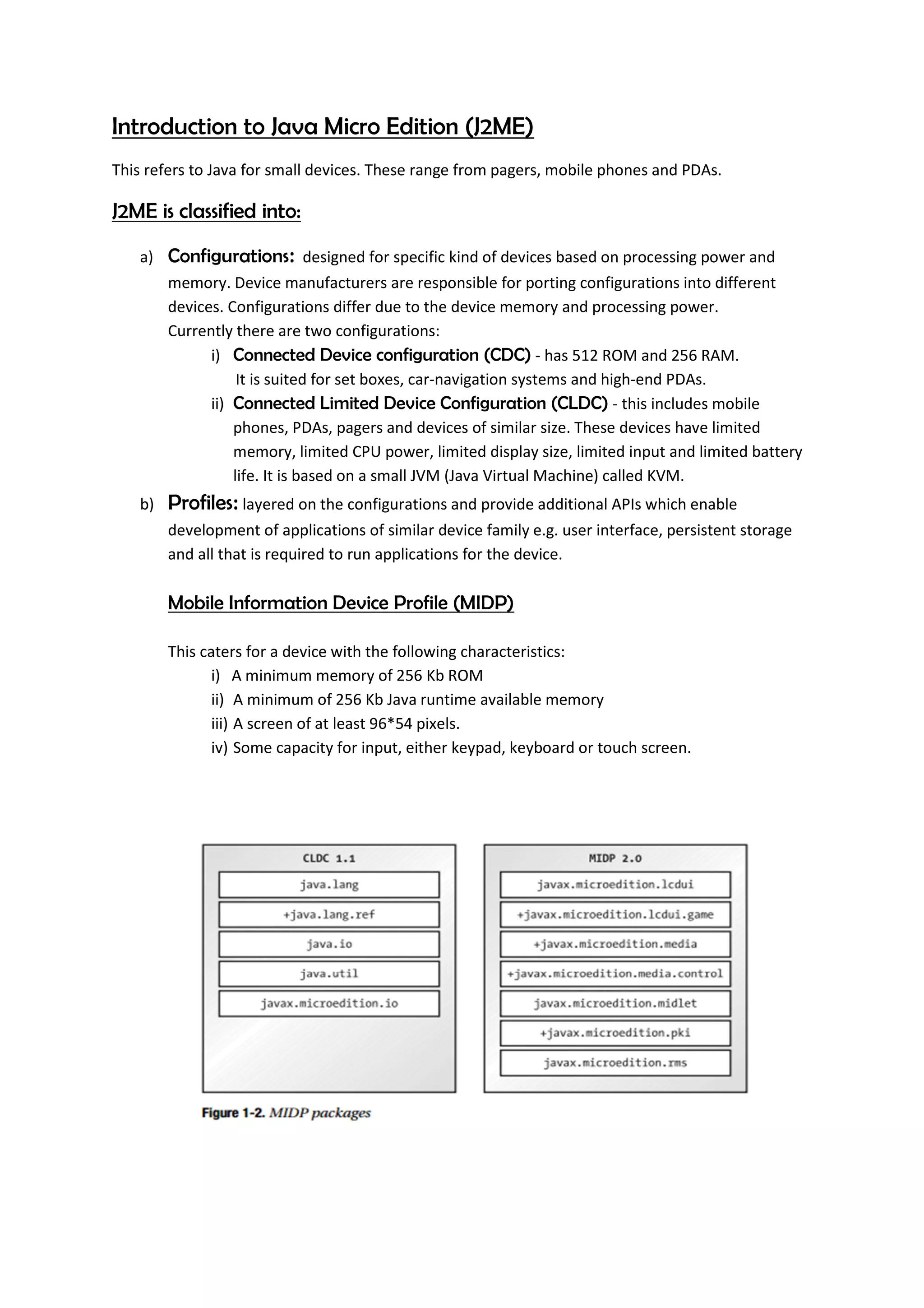 Introduction to java micro edition | PDF