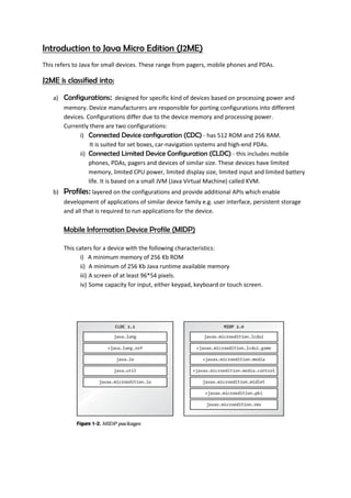 Introduction to java micro edition | PDF
