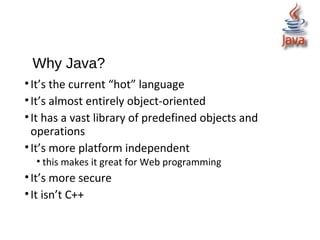 Introduction to java programming | PPT | Programming Languages | Computing