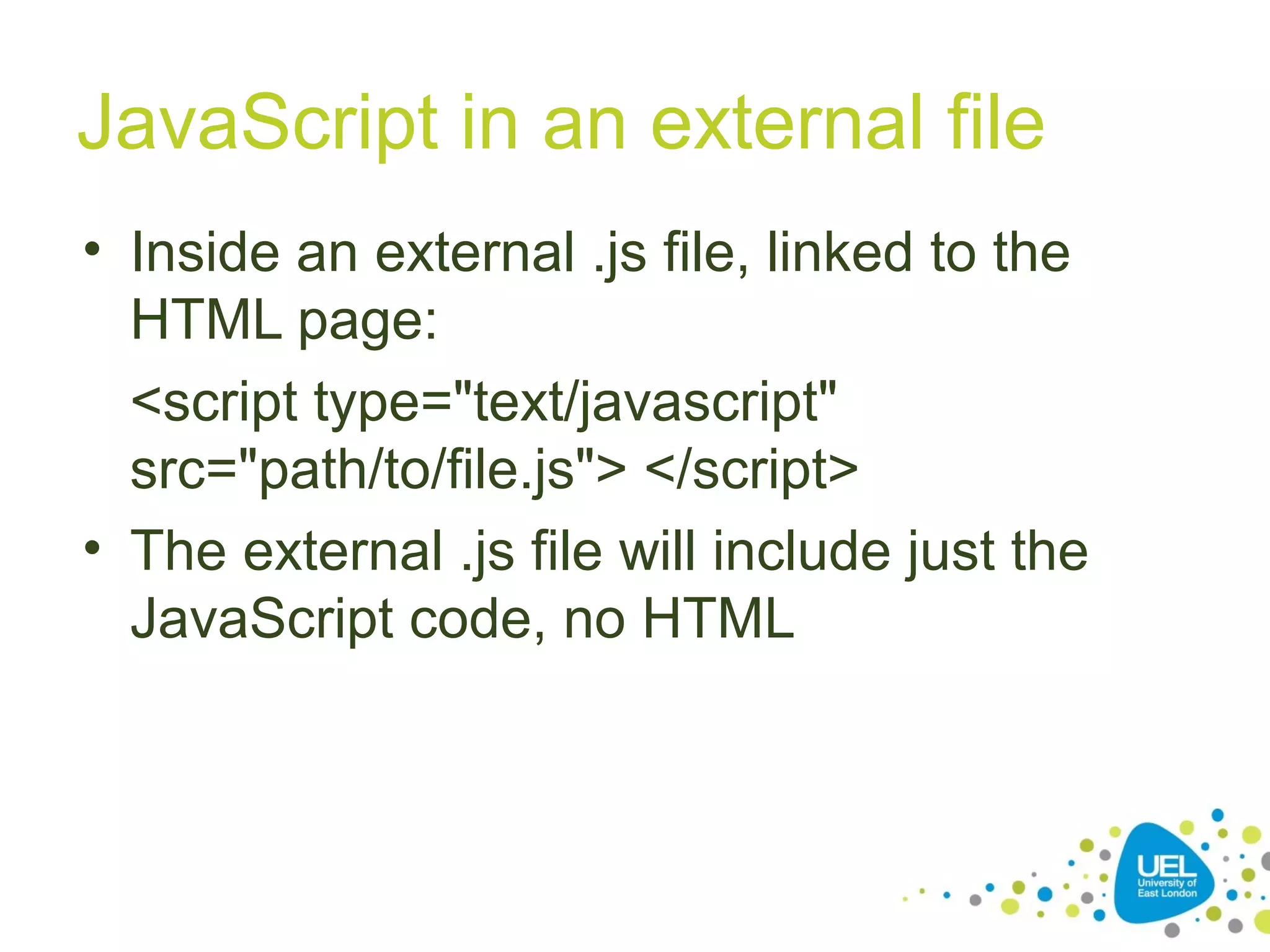 Introduction to JavaScript | PPT