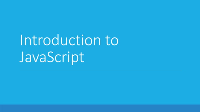 Lab #2: Introduction to Javascript | PPT