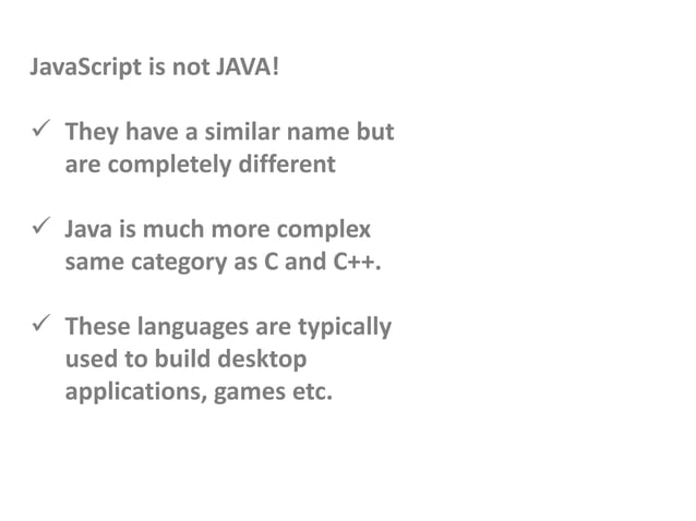 Introduction to java script | PDF | Web Development | Internet