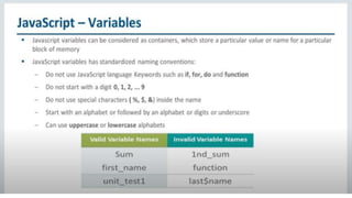 Introduction to JavaScript | PPT