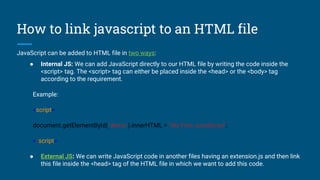 Introduction to Java script for web .pptx