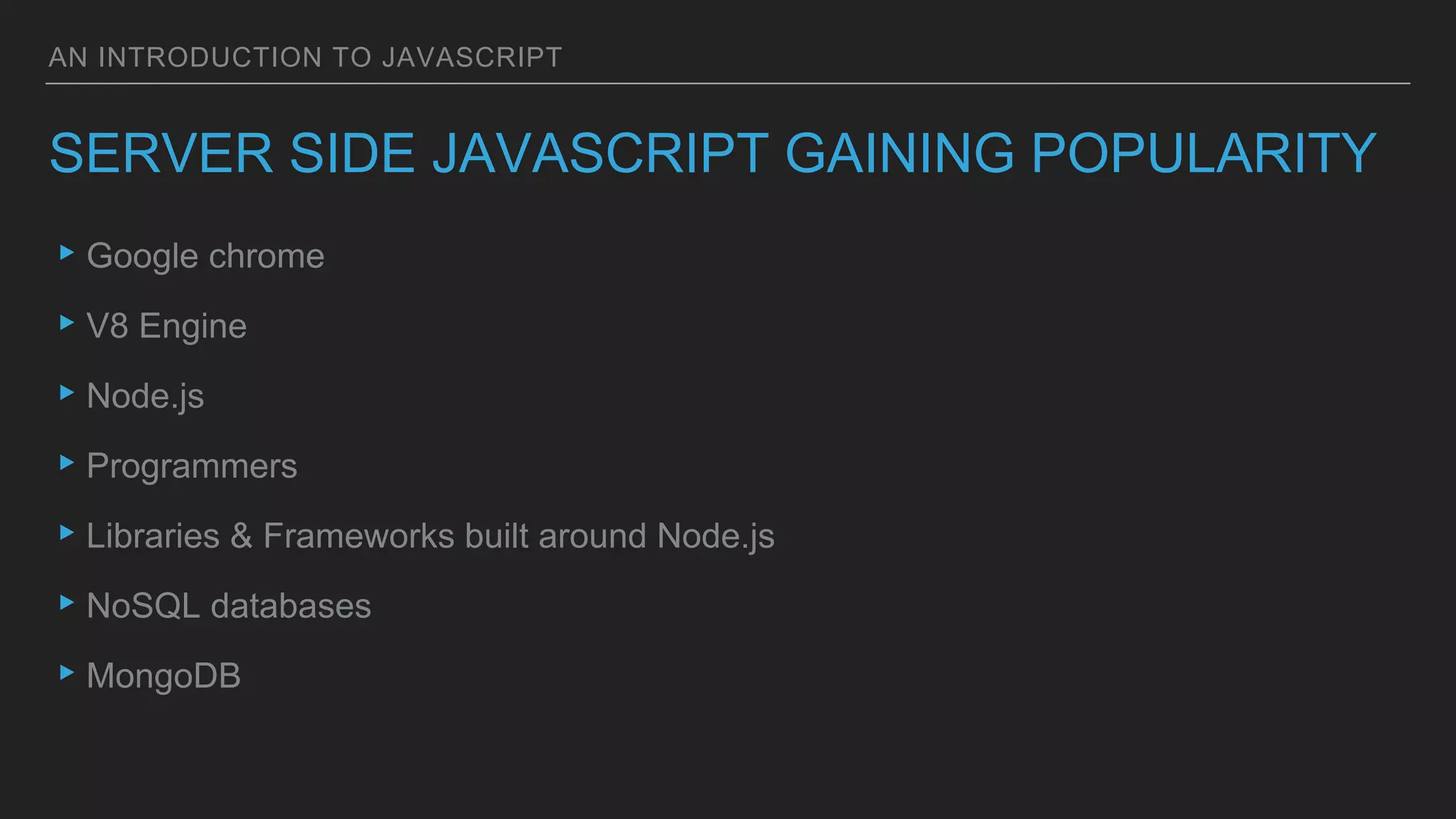 Introduction to Javascript | PPT