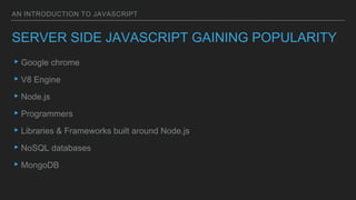 Introduction to Javascript | PPT