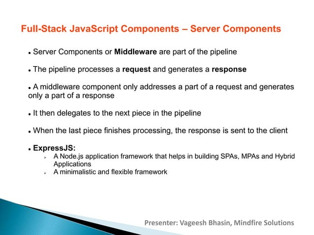Introduction to JavaScript Full Stack | PPT