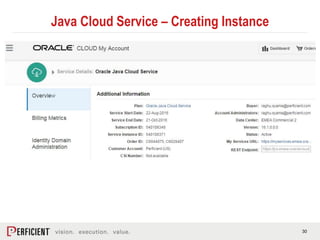 Introduction to Java Cloud Service | PPTX