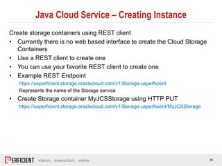 Introduction to Java Cloud Service | PPTX