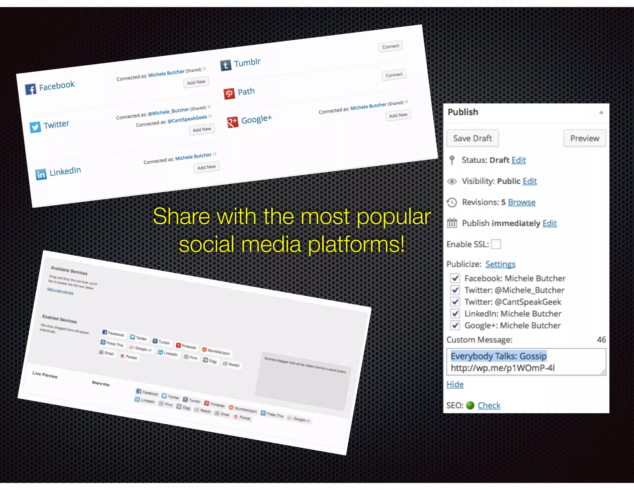 Share with the most popular
social media platforms!
 