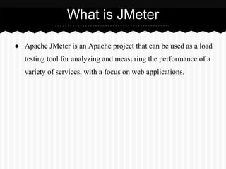 Introduction to jmeter | PDF