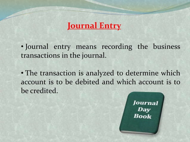 Introduction to journal entry | PPTX
