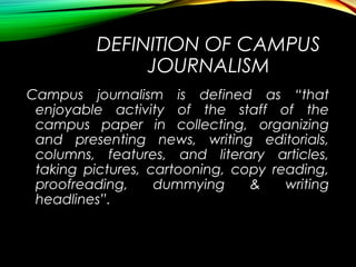 Introduction to journalism