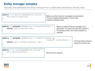 Introduction to JPA and Hibernate including examples | PDF