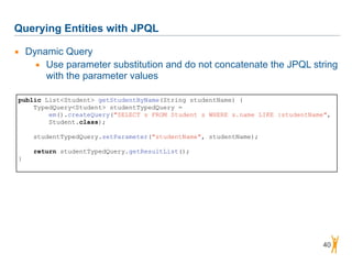 Introduction to JPA and Hibernate including examples | PDF