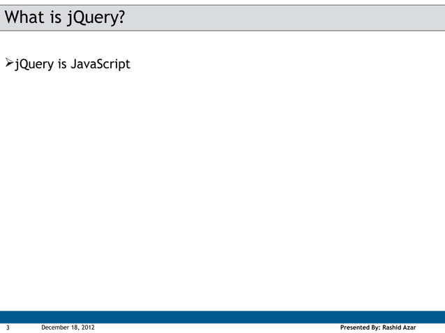 Introduction to j query | PPT
