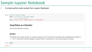 Introduction to Jupyter notebook and MS Azure Machine Learning Studio | PPT