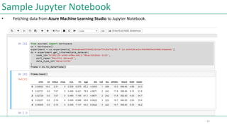 Introduction to Jupyter notebook and MS Azure Machine Learning Studio | PPT