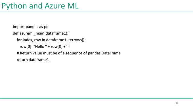 Introduction to Jupyter notebook and MS Azure Machine Learning Studio | PPT