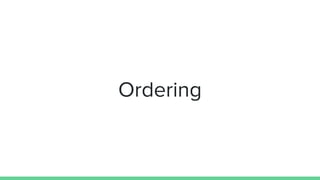 Ordering
 
