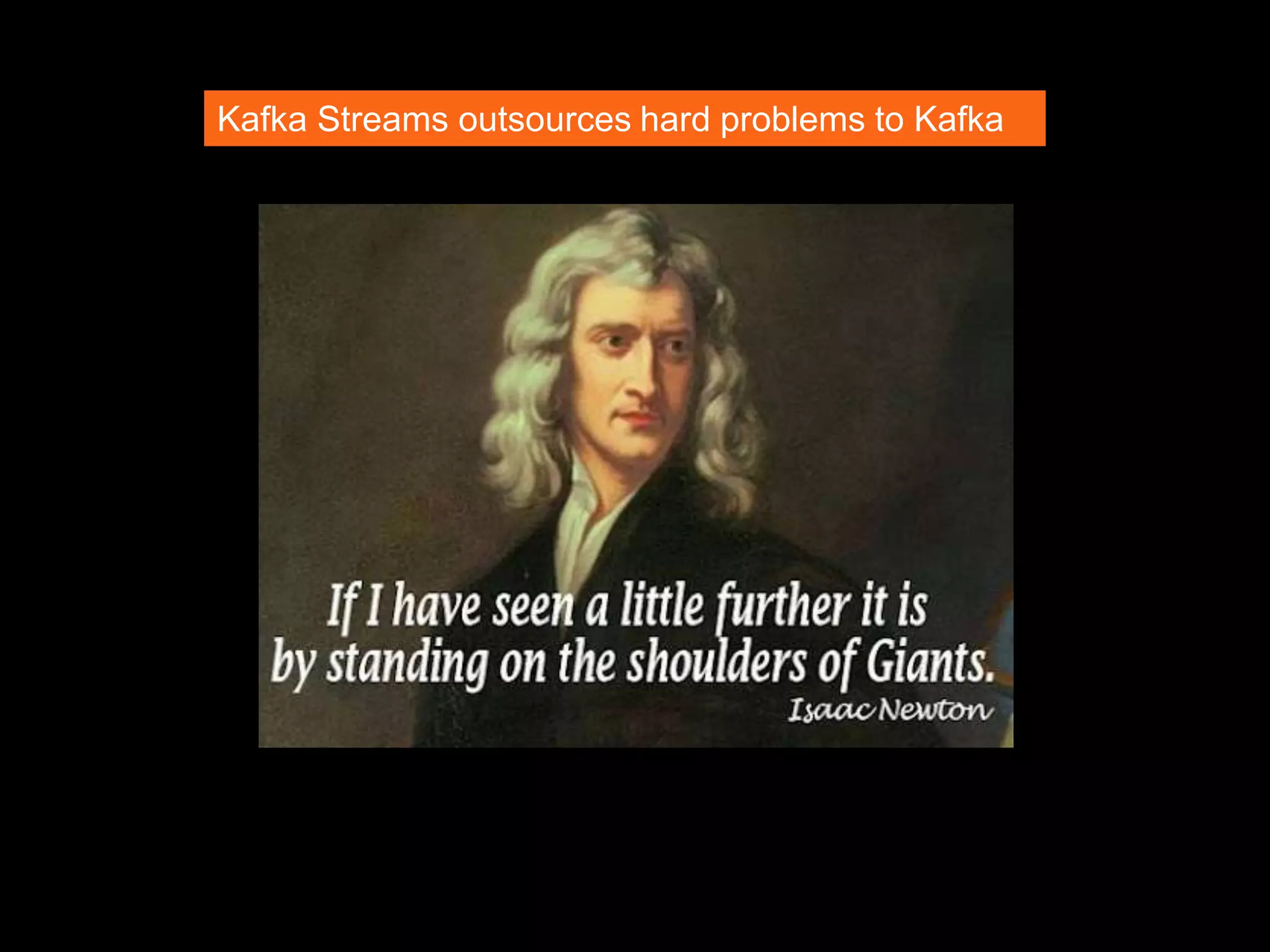 26Introducing Kafka Streams, Michael G. Noll, Berlin Buzzwords, June 2016 Kafka Streams outsources hard problems to Kafka 