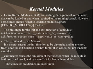 Introduction To Linux Kernel Modules | PDF | Operating Systems ...