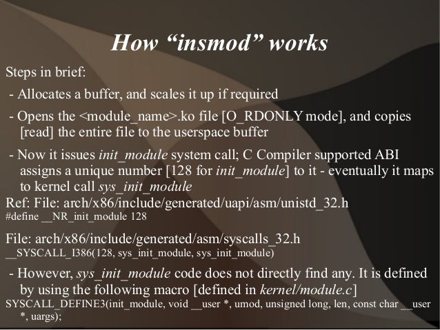 linux kernel modules