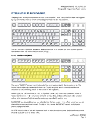 Introduction to keyboard | PDF