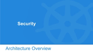Architecture Overview
Security
 