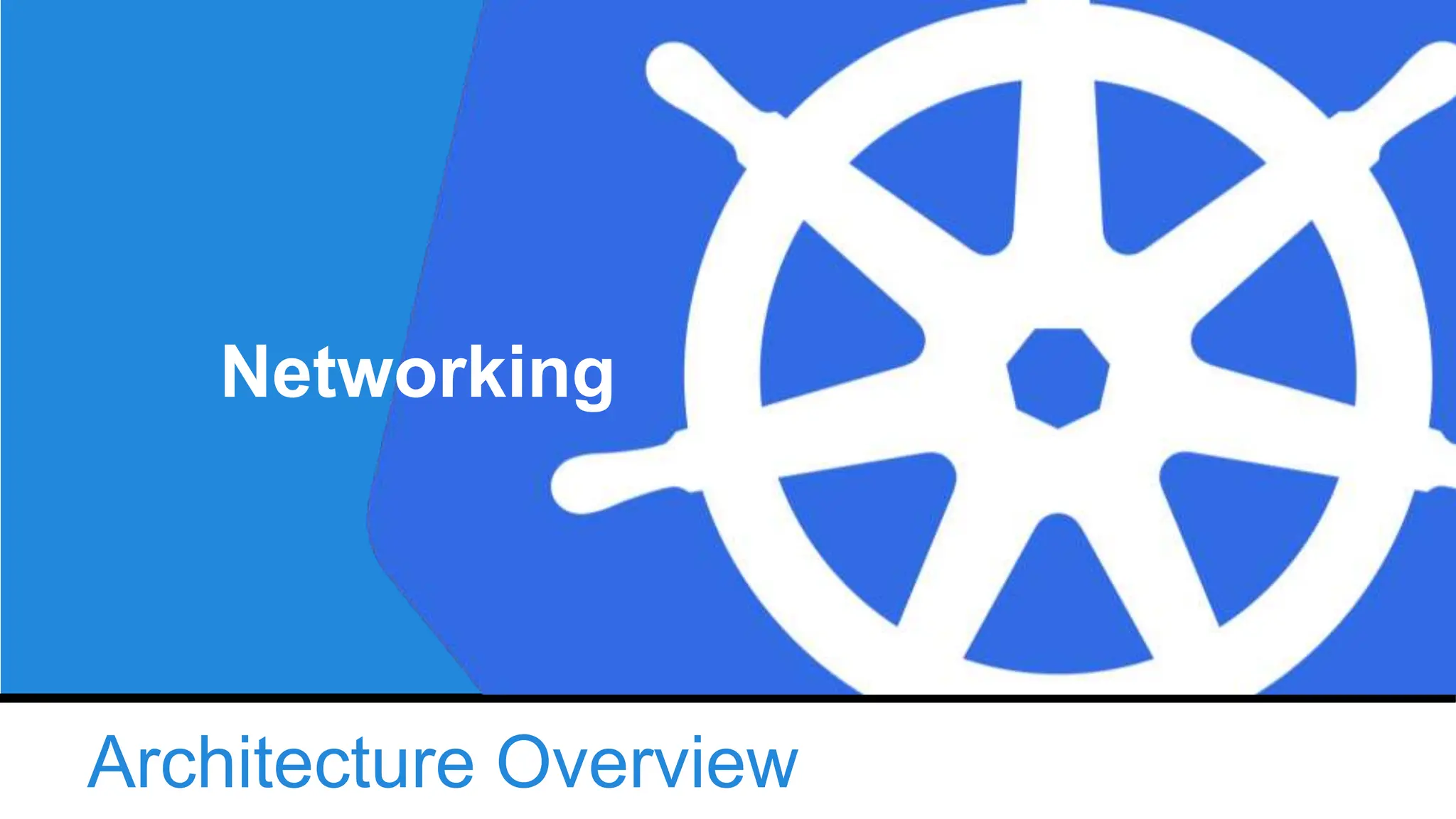 Architecture Overview
Networking
 