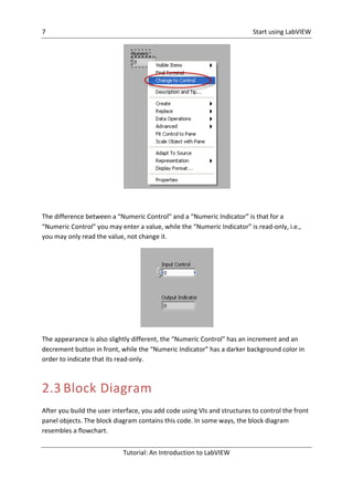Introduction to lab view | PDF