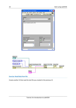 Introduction to lab view | PDF