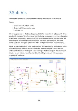 Labview Submatrix Introduction to lab view | PDF