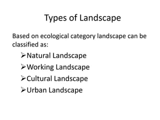 Landscape Types List Introduction to urban landscape design.pptx